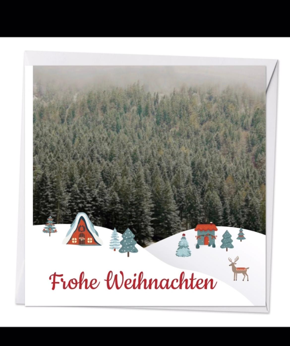 Karten Altieri Photo Quadrat / nicht gefaltet 14.3x14.3cm Weihnachten